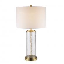 Trans Globe RTL-9159 AG - 1LT TABLE LAMP CRACKLED CYLNDR